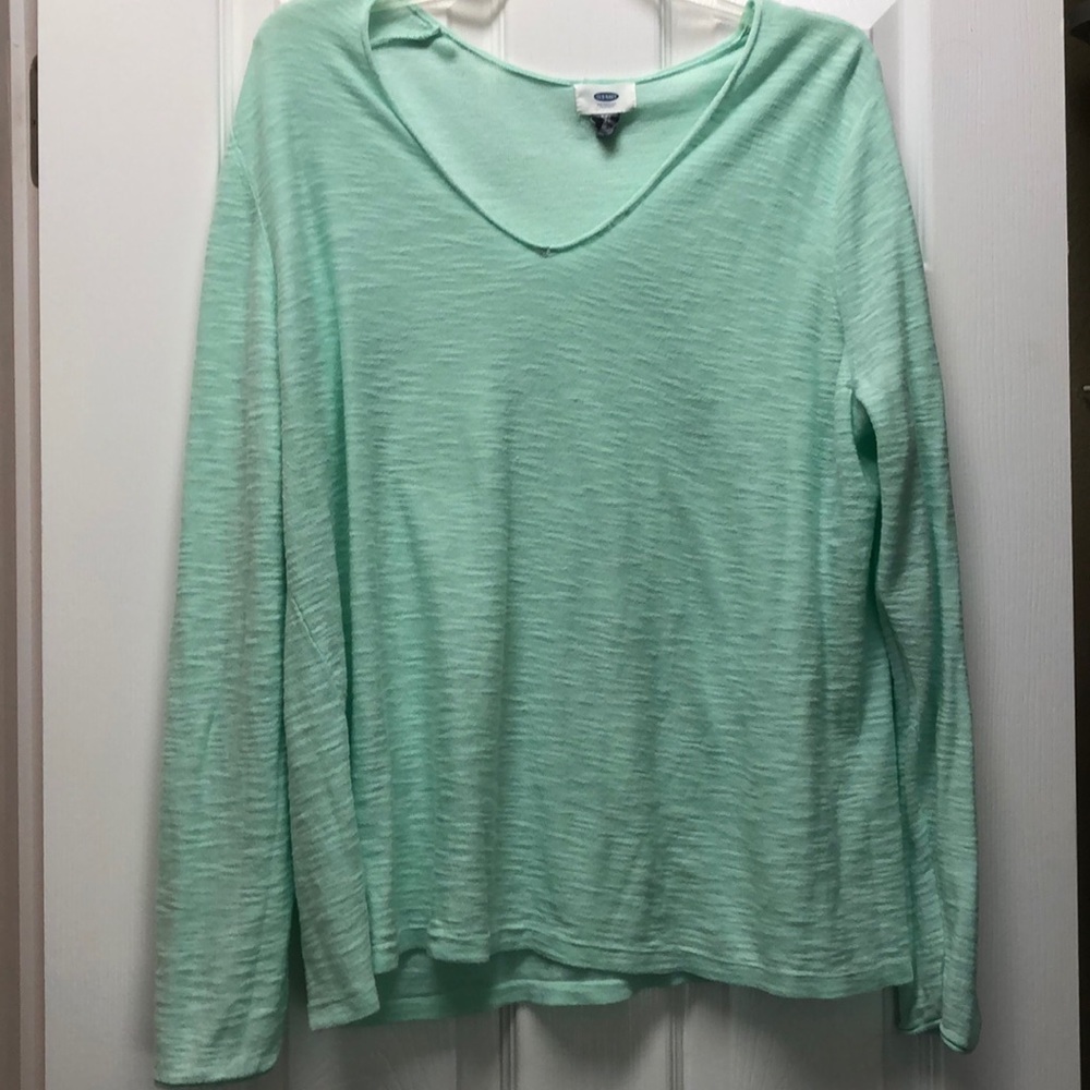 Sheer sea green sweater